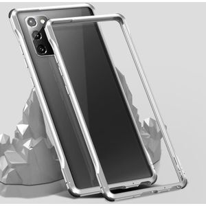 For Samsung Galaxy Note20 Shockproof Ultra-thin Metal Protective Frame(Silver)