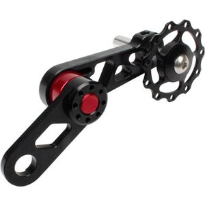 Litepro Folding Bike Guide Wheel LP Oval Chainring Chain Zipper Rear Derailleur Chain(Black)