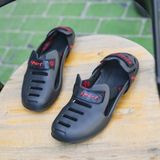 Mannen beach sandalen zomer sport casual schoenen slippers  maat: 43 (zwart)