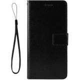 For vivo X60 Pro Overseas Version / X60 5G Curved Surface Version Crazy Horse Texture Horizontal Flip Leather Case with Holder & Card Slots & Lanyard(Black)