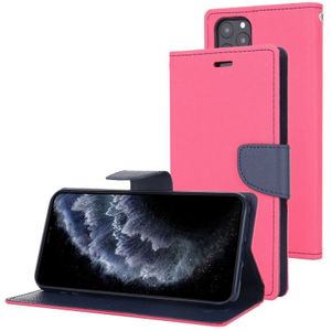For iPhone 11 Pro Max MERCURY GOOSPERY FANCY DIARY Horizontal Flip Leather Case with Holder & Card Slots & Wallet(Rose Red)