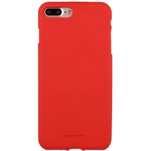 MERCURY GOOSPERY SOFT FEELING for iPhone 8 Plus & 7 Plus  Liquid State TPU Drop-proof Soft Protective Back Cover Case(Red)