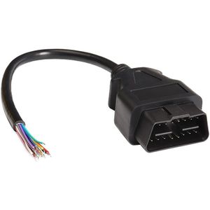16PIN Male OBD Cable Opening Line OBD 2 Extension Cable for Car Diagnostic Scanner  Cable Length: 100cm