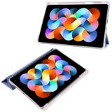 Voor Xiaomi Redmi Pad 10.61 3-opvouwbare transparante TPU Smart lederen tablethoes met pensleuf