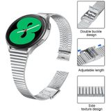Voor Samsung Galaxy Watch4 40mm Double Safety Gesp Steel Watchband (Silver)