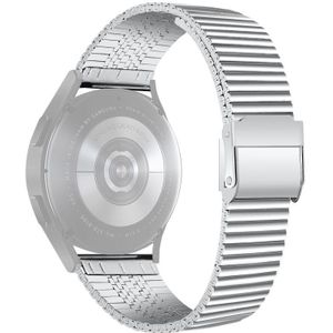 Voor Samsung Galaxy Watch4 40mm Double Safety Gesp Steel Watchband (Silver)