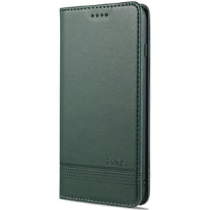 AZNS Magnetic Calf Texture Horizontal Flip Leather Case with Card Slots & Holder & Wallet For iPhone 6 Plus(Dark Green)
