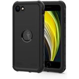 For iPhone SE 2020 RedPepper Shockproof Waterproof Solid Color PC + TPU Protective Case(Black)