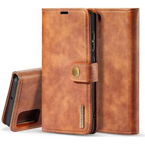For Galaxy A71 DG.MING Crazy Horse Texture Flip Detachable Magnetic Leather Case with Holder & Card Slots & Wallet(Brown)