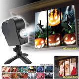 Kerst Halloween laser projector mini venster home theater projector  plug type: UK plug
