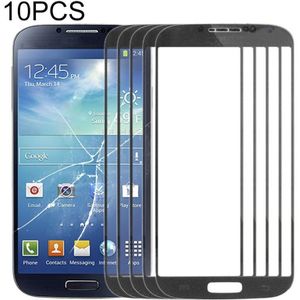 10 PCS front screen buitenste glazen lens voor Samsung Galaxy S IV / i9500 (zwart)