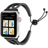 S-shaped Bracelet Stainless Steel Watchband for Apple Watch Series 3 & 2 & 1 42mm (Black)