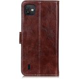 Voor Wiko Y82 Retro Crazy Horse Texture Horizontale Flip Leren Case (Brown)