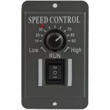 LDTR-WG0265 DC 6A Motor Speed Governor Slow Down Motor Controller Positive And Negative Rotating Control Switch 12V/24V/36V/48V (Black)