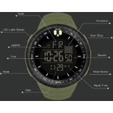 SYNOKE 9648-B Heren Outdoor Waterdicht Lichtgevend Sport Elektronisch Horloge (Groen)
