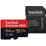 SanDisk U3 High-Speed Micro SD Card  TF Card Memory Card for GoPro Sports Camera  Drone  Monitoring 64GB(A2)  Colour: Black Card