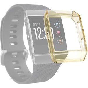For Fitbit Ionic Full Coverage TPU Watch Case(Transparent Yellow)