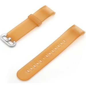 For Xiaomi Redmi Watch Translucent Silicone Replacement Strap Watchband(Brown)