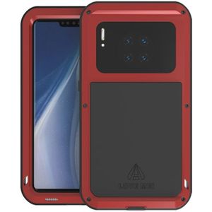 For Huawei Mate 30 Pro LOVE MEI Metal Shockproof Waterproof Dustproof Protective Case(Red)