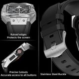 Surface Nail Roestvrijstalen behuizing TPU-horlogeband voor Apple Watch-serie 8 & 7 45 mm