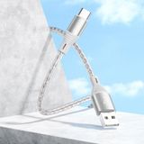 Borofone BX96 USB naar USB-C / Type-C siliconen oplaaddatakabel  lengte: 1m