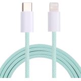 12W PD USB-C / TYPE-C tot 8 PIN-gegevenskabel  kabellengte: 1m