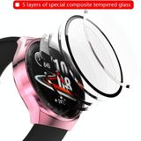 For Huawei Watch GT2e 2 in 1  Tempered Glass Screen Protector + Fully Plating PC Case(Pink)