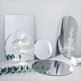 5 PCS Acrylic Geometric Mirror Reflector Photo Props Shooting Background  Colour: Rectangular 14x21cm