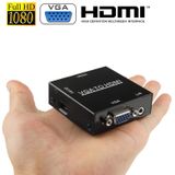 HD 1080P HDMI Mini VGA to HDMI Scaler Box Audio Video Digital Converter Adapter for PC / HDTV