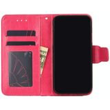 Voor Motorola Moto G50 Crystal Texture Horizontale Flip Lederen Case met Houder & Card Slots & Portemonnee (Rose Red)