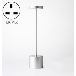 JB-TD003 I-vormige tafellamp creatieve decoratie retro eetkamer bar tafellamp  specificatie: UK Plug (Zilver)