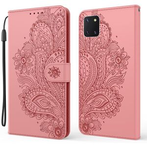 Voor Samsung Galaxy A81 / Note 10 Lite Peacock Reliëf Patroon Horizontaal Flip Lederen Hoesje met Holder & Card Slots & Wallet & Lanyard(Pink)