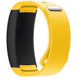 Silicone Wrist Strap Watch Band for Samsung Gear Fit2 SM-R360  Wrist Strap Size:150-213mm(Yellow)