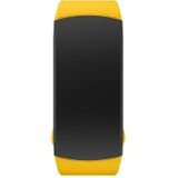 Silicone Wrist Strap Watch Band for Samsung Gear Fit2 SM-R360  Wrist Strap Size:150-213mm(Yellow)