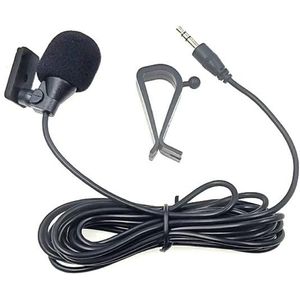 ZJ015MR Stereo 3.5mm Straight Plug Car Navigation DVD External Paste Microphone  Length: 3m