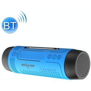 ZEALOT A2 Multifunctional Bass Wireless Bluetooth Speaker  Built-in Microphone  Support Bluetooth Call & AUX & TF Card & LED Lights (Blue)