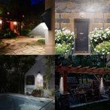 IP65 Waterproof White Light  8 LEDs Solar Motion Sensor Wall Light with Solar Panel