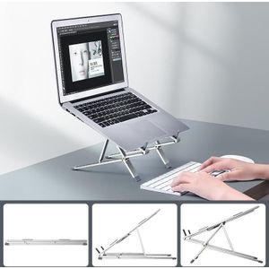 Oatsbasf Z02 Laptop Increasing Cooling Bracket Aluminum Alloy Desktop Adjustable Bracket(Silver)