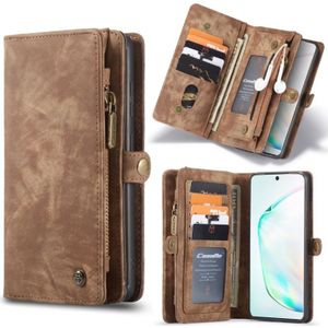 For Galaxy S20 CaseMe Detachable Multifunctional Horizontal Flip Leather Case  with Card Slot & Holder & Zipper Wallet & Photo Frame(Brown)
