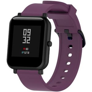 Silicone Glossy Sport Wrist Strap for Huami Amazfit Bip Lite Version 20mm (Purple)