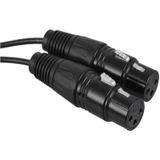 2RCA naar 2XLR-luidspreker Canon-kabel Audiobalanskabel  maat: 0 5 m (Dual Lotus naar Dual Female)