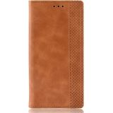 Magnetic Buckle Retro Crazy Horse Texture Horizontal Flip Leather Case for Huawei P20 lite (2019) / Nova 5i  with Holder & Card Slots & Photo Frame(Brown)