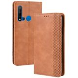 Magnetic Buckle Retro Crazy Horse Texture Horizontal Flip Leather Case for Huawei P20 lite (2019) / Nova 5i  with Holder & Card Slots & Photo Frame(Brown)