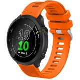 For Garmin Vivomove 3 20mm Silicone Twill Watch Band(Orange)