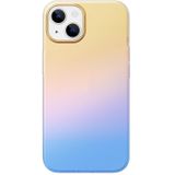 Rock Aurora TPU + PET-beschermende telefooncase voor iPhone 13 (Aurora Blue)