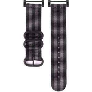 Voor Suunto Core Three-Ring Steel Buckle Nylon Watchband