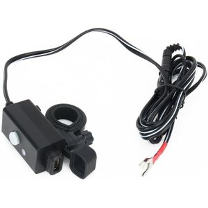 Dual USB Port 12V Waterproof Motorbike Motorcycle Handlebar Charger 5V  1A/2.1A Adapter Power Supply Socket