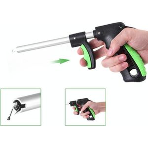 Fishing Tackle And Fishing Hook Separator Aluminum Alloy Hook Remover Portable T-Shaped Hook Remover  Specification: Small(Black Green)