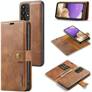 For Samsung Galaxy A33 5G DG.MING Crazy Horse Texture Detachable Magnetic Leather Phone Case(Brown)