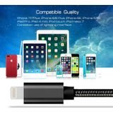 3m 3A Woven Style Metal Head 8 Pin to USB Data / Charger Cable  For iPhone XR / iPhone XS MAX / iPhone X & XS / iPhone 8 & 8 Plus / iPhone 7 & 7 Plus / iPhone 6 & 6s & 6 Plus & 6s Plus / iPad(Black)